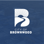 City Logo Blue Background