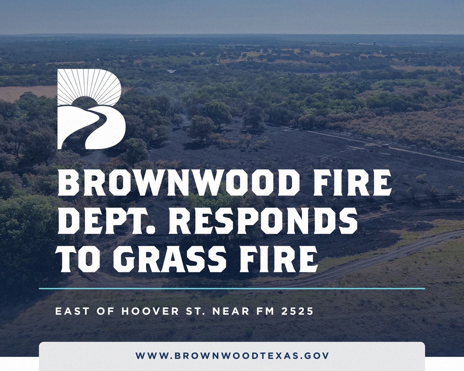 Brownwood Fire Department Responds to Grass Fire East of Hoover Street