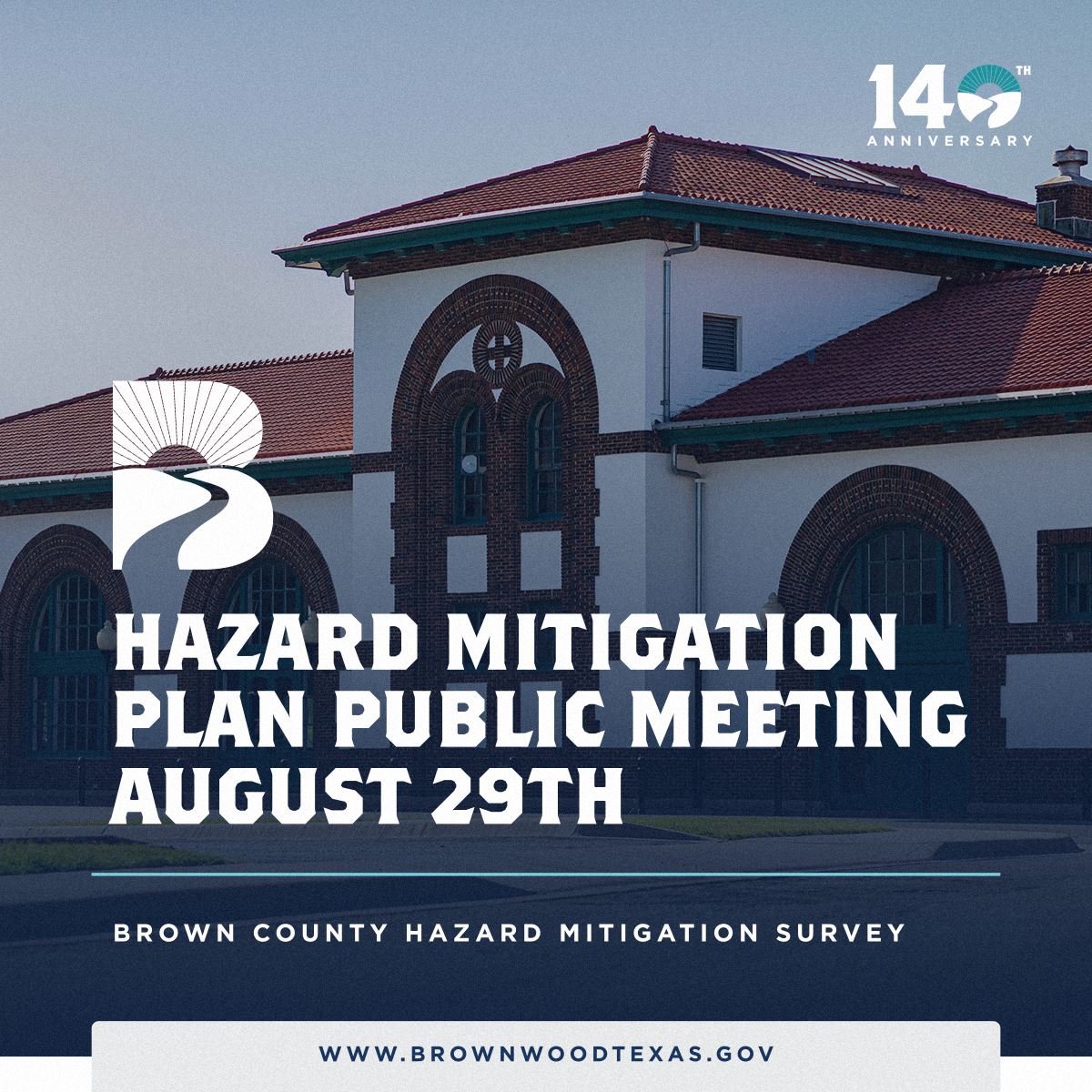 Hazard Mitigation Meeting on August 29th at Depot Civic and Cultural Center