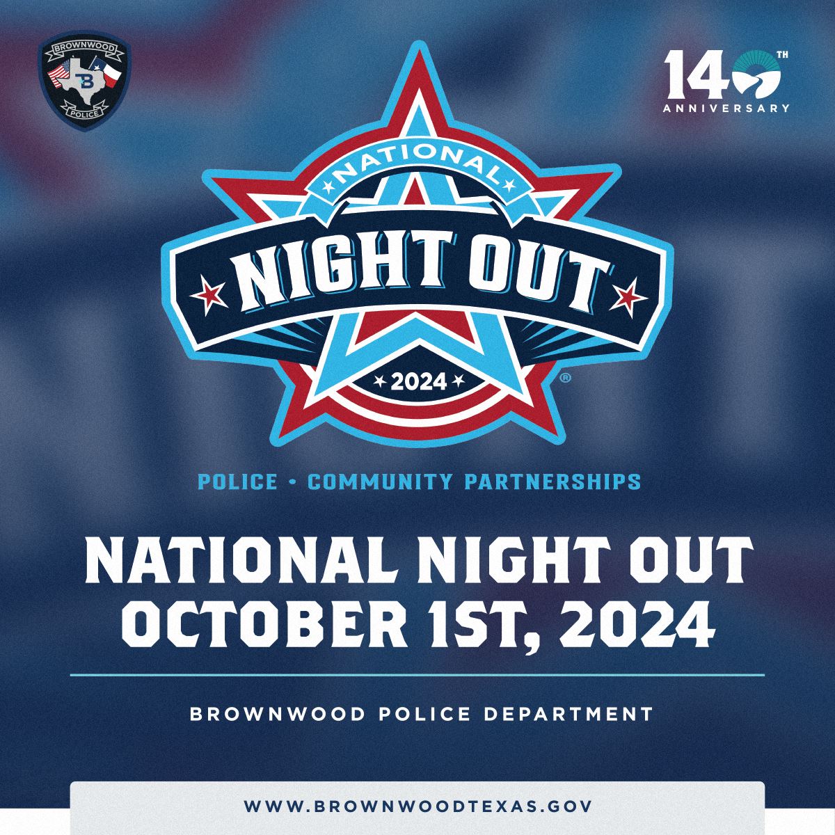 National Night Out October 1st, 2024