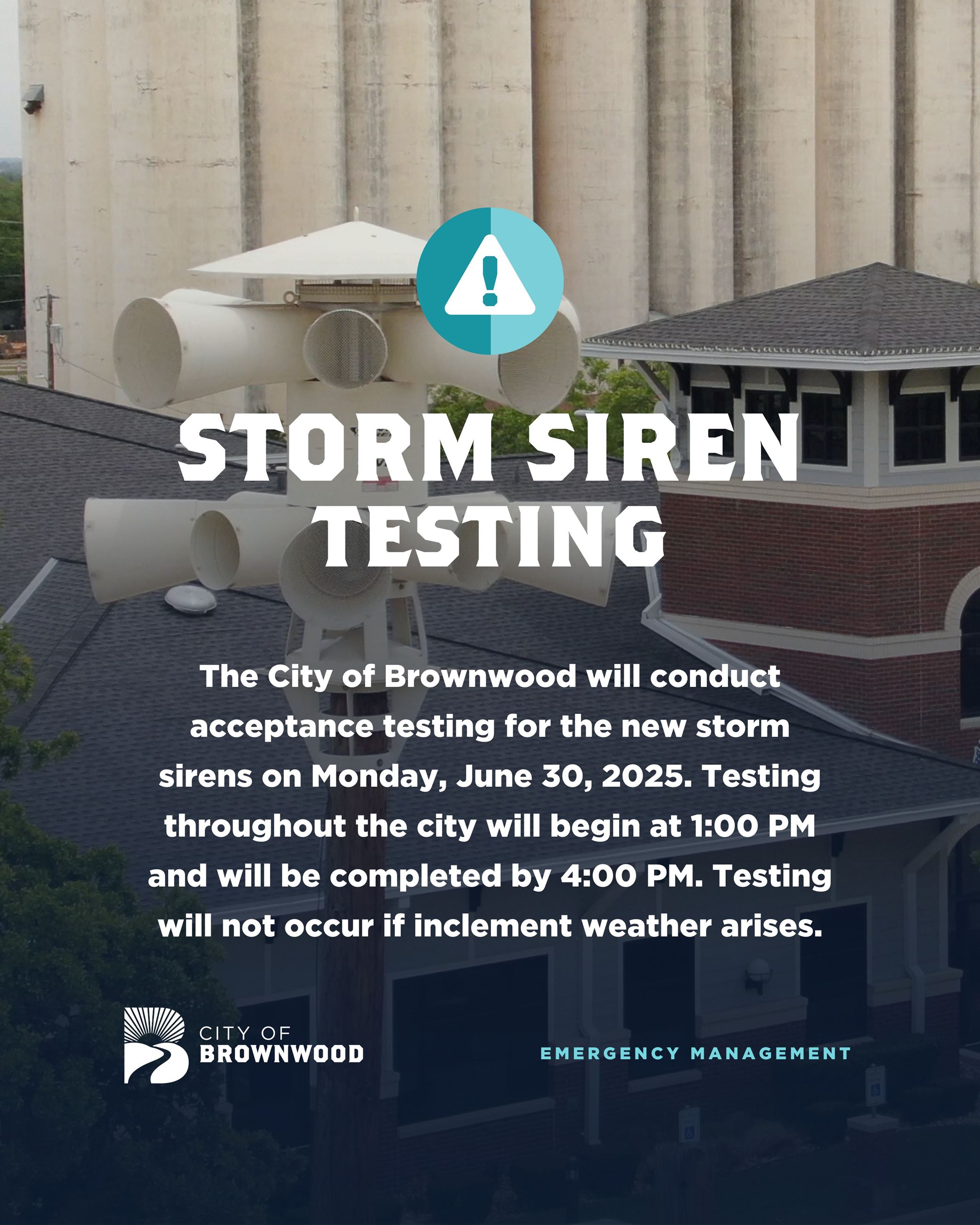 Storm Siren Testing