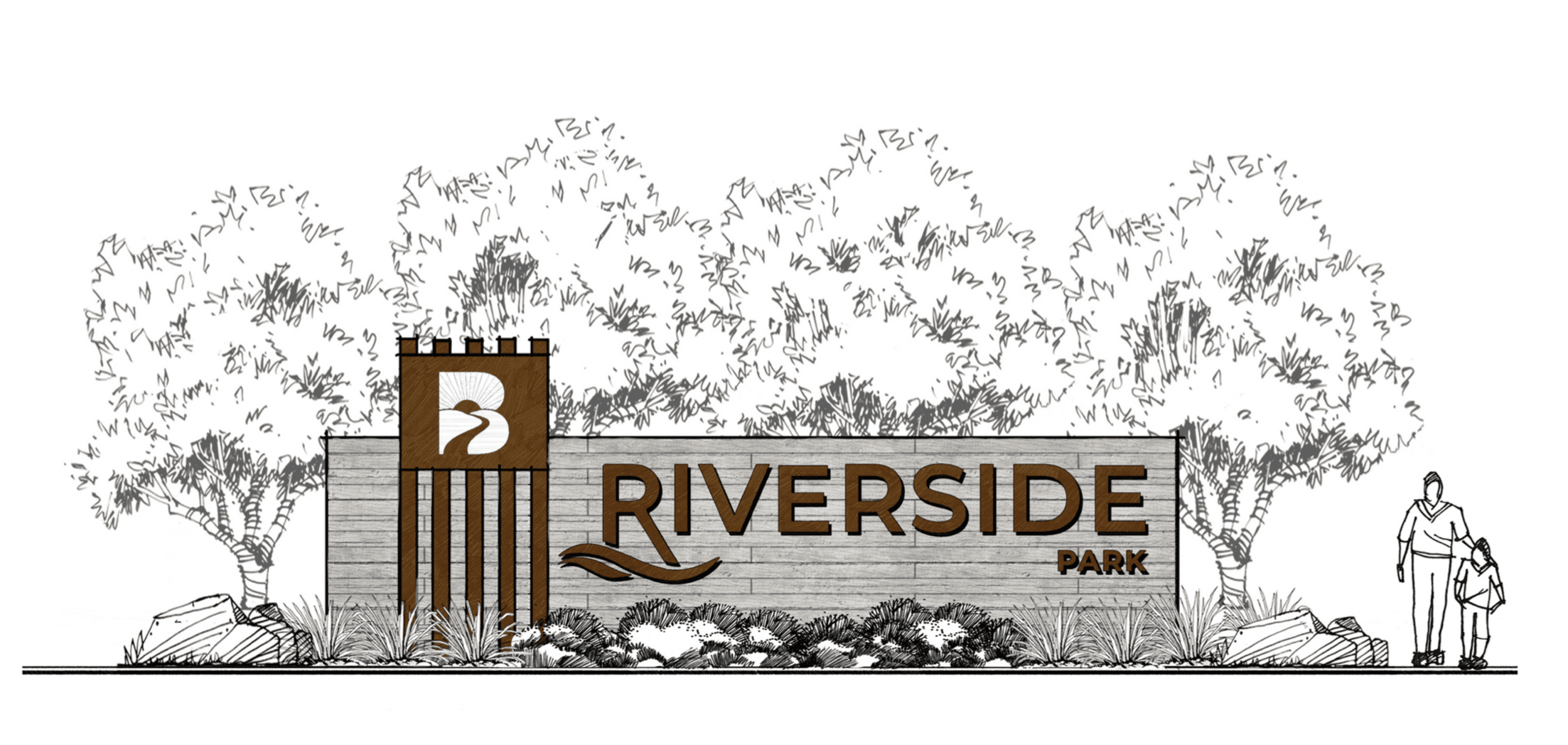 Riverside Park Entry Sign